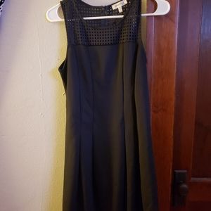 Women's A-line Black Dress
